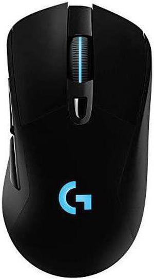 703 Lightspeed Wireless Gaming Mouse WHero 16K Sensor PowerPlay Compatible Lightsync RGB Lightweight 95G+10G Optional 10016 000 DPI Rubber Side Grips Black