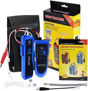 Wire Tracker for Network RJ45 UTPSTPCat5Cat6 and Telephone RJ11 Line Finder Diagnose Tone Tracer Cable Tester