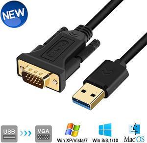 to VGA Adapter Cable 5FT Compatible with Mac OS Windows XPVista1087 30 to VGA Male 1080P Monitor Display Video AdapterConverter Cord 5FT