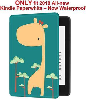 me martShell Case for 2018 AllNew Kindle Paperwhite with Hand Strap The Thinnest and Lightest Leather Cover Auto SleepWake for Kindle Paperwhite 10th Generation Cute Deer