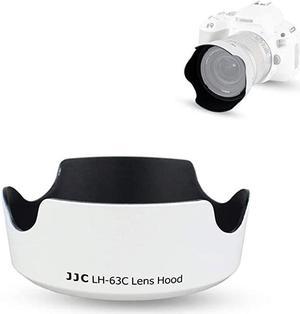 Lens Hood Shade for Canon EFS f3556 is STM EFS f456 is STM Lens Replaces Canon EW63C Hood for T8i T7i T6i T5i SL3 SL2 SL1 90D 80D 77D 70D Reversible Design White