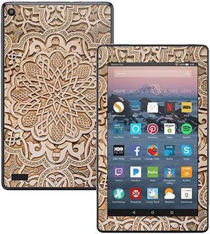 Skin Compatible with  Kindle Fire 7 (2017) - Carved | Protective, Durable, and Unique Vinyl Decal wrap Cover | Easy to Apply, Remove, and Change Styles | Made in The USA