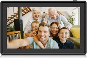 116 Inch 16GB WiFi Digital Picture Frame 24GHz and 5GHz Dual Band WiFi Touch Screen 1920x1080 IPS LCD Panel WallMountable Send Photos or Small Videos from AnywhereBlack