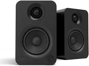 YU Powered Bookshelf Speakers with Bluetooth 42 and RCA Input | Features Signal Detection and Auto Standby | Matte Black