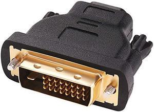 DVI Male to HDMI Female Adapter Bi-Directional DVI-D Port Converter