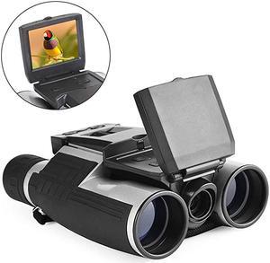 Binoculars Camera Telescope Camera 2 LCD Display 12x32 5MP Video Photo Recorder with Free 8GB Micro SD Card for Watching Bird Football Game Concert