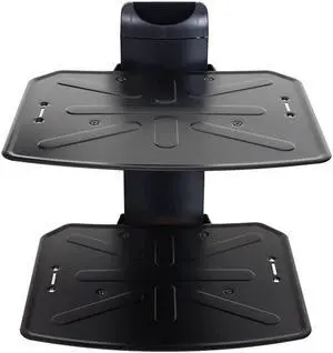 2 Shelf DVD DVR VCR Wall Mount Bracket Component Shelf for DVD Player DDS Receiver Video Audio Cable Box MDVD04B WP6