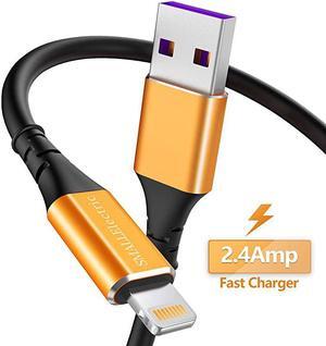iPhone Charger Cable 6ft, MFI Certified Lightning Cable Long 6 Foot Sync Fast Charging Cord Compatible with iPhone 12 11 Pro X XS Max XR/8 Plus/7 Plus/6/6s Plus/5s /5c/iPad Mini Air (Gold)
