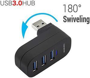 USB Splitter 180° Rotatable 30 USB Port Expander Mltiport USB to USB Adapter Hubs for Windows Laptop Xbox WiiPS3 PC MAC Mac Book Tablet Tab Black