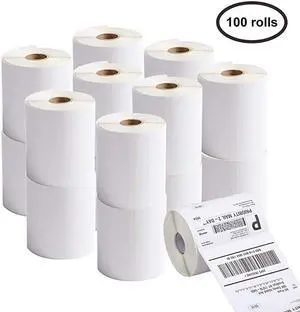 100 Rolls 4x6 Direct Thermal Labels for Zebra Printer 250 Blank Shipping Labels per Roll 100 Rolls