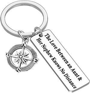 Gifts From Niece Nephew Long Distance Relationship Gifts Niece Keychain Nephew Keyring Gifts For Niece Nephew The Love Between An Her Nephew Knows No Distance