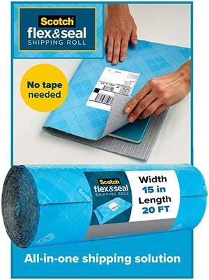 Flex and Seal Shipping Roll 20 Ft x 15 in Simple Packaging Alternative to Cardboard Boxes Bubble Mailers Poly Bags Cushioning FS1520