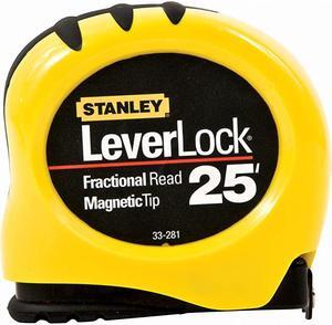 33281 Leverlock Fractional Tape Rule with Magnetic Tip 1Inch X 25Feet