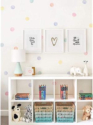 Watercolor Dots Wall Stickers Pastel