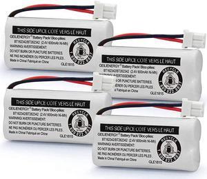 Replacement Battery BT162342 BT262342 BT166342BT266342 BT183342BT283342 Compatible for Vtech ATT Cordless Telephones CS6114 CS6419 CS6719 EL52300 CL80111Pack of 4