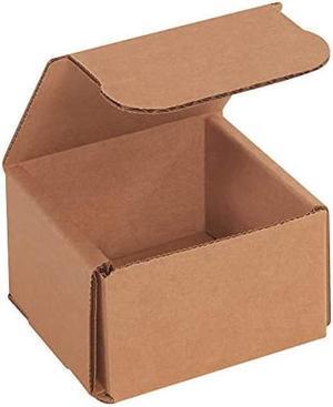 BM332K Corrugated Mailers 3 x 3 x 2 Kraft Pack of 50