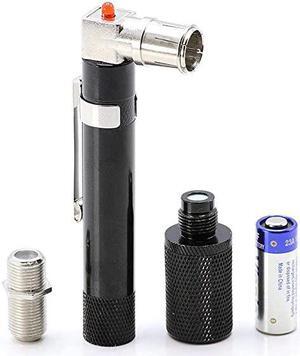 Coax) Pocket Continuity Tester (Tracer) with Voltage Toner (Sound) and Barrel Connector Bundle, For testing, labeling, and identifying lines - POCKET TONER