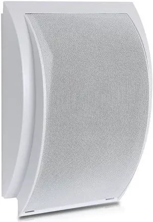 Indoor Wall Mount PA Speaker 65 Inch 50 Watt Surface Mountable Public Address Speaker with 70 Volt Transformer 130 Hz to 15 kHz Frequency Response 8 Ohm  PDWT6 SILVER