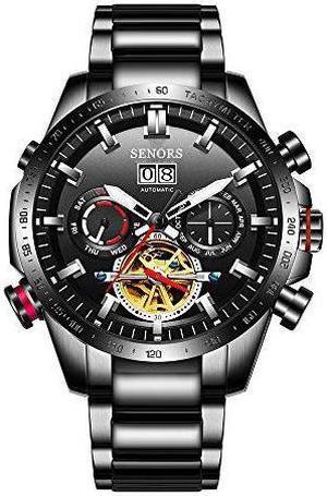 Men Watch Automatic Mechanical Tourbillon Wristwatch Watch Relogio Masculino Stainless Steel Luxury Fashion