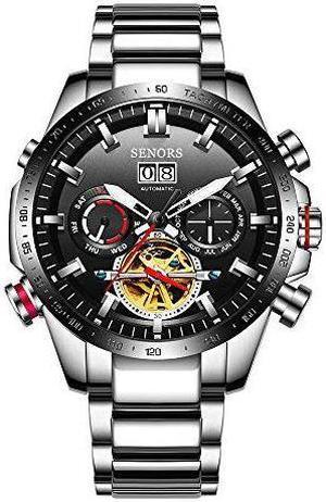 Men Watch Automatic Mechanical Tourbillon Wristwatch Watch Relogio Masculino Stainless Steel Luxury Fashion