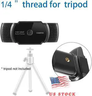 5MP HD 1080P Webcam Auto Focus Camera with Mic for Dektop, Laptop, Compatible with windows, Mac os for Video Conferencing, Recording, and Streaming