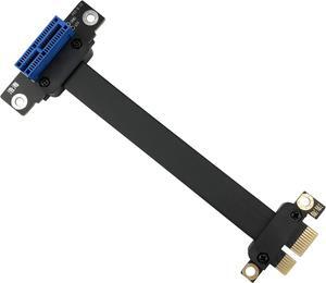 PCI Express 36PIN PCIE 3.0 1X Extension Cable Male to Femal (180 Degree to 90 Degree) 150MM - 1X to 1X Extender Riser Card Adapter for BTC bitcoin mining