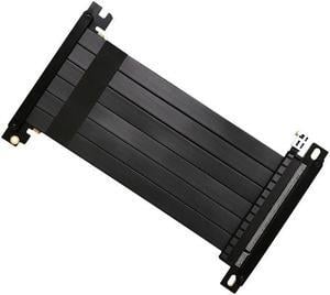200MM PCIe Riser Cable, 3.0 x16 PCI Express Riser Extender Flexible High Speed GPU Riser Cable for ITX Case (Male to Female ) 180 Degree  for BTC bitcoin mining