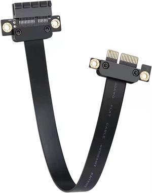 PCI-e PCI Express 36Pin 1X GPU Riser Cable Extension Cable Male to Femal 180 Degree to 180 Degree (150MM) for 1X to 1X Extender Riser Card Adapter for BTC bitcoin mining