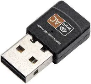 Mini Dual Band 600Mbps USB WiFi Wireless Adapter Network Card 2.4/5GHz 802.11 AC