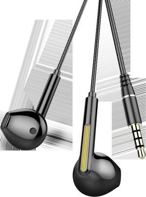 Earbuds Headphones , Wired Earbud with Heavy Bass Stereo Noise Blocking, Microphone, Compatible with iPhone, Android Phones, Laptops, Computers, iPad or Any Device with 3.5mm Interface
