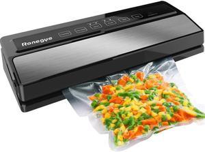 Vacuum Sealer Machine, Automatic Food Sealer Detachable Design|Led Indicator Lights|Dry Moist Food Modes| Compact Design w/ Starter Kit(Silver)