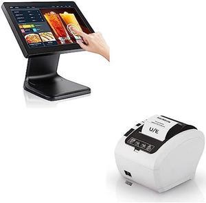MUNBYN 15.6-inch POS Touchscreen Monitor and Receipt Printer ITPP047 80mm