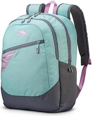 High Sierra Outburst 2.0 Backpack with Padded Laptop Sleeve, Sky Blue/Iced Lilac