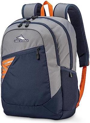 High Sierra Outburst 2.0 Backpack with Padded Laptop Sleeve, Steel Grey/Indigo