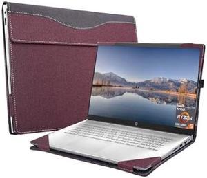 WODBAO Laptop Holster for HP OMEN 8Plus Laptop case 173 inch Hp 17scu 17cn cp for Hp 470 G8 G9laptop case Drop Resistant case PU Holster Wine red