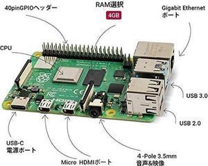 Vemico Raspberry Pi 4 Model B 4GB for Game Emulator/Mini PC/Artificial Intelligence/Printer/Workstation/Media Center/File Storage Server/Etc