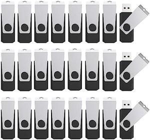 Wooolken 50 Pack 2GB USB 2.0 Flash Drives Bulk with Lanyards Swivel Pen Drive Thumb Drive with LED Light,Ideal for Weddings,Office, School, Data Storage Backup