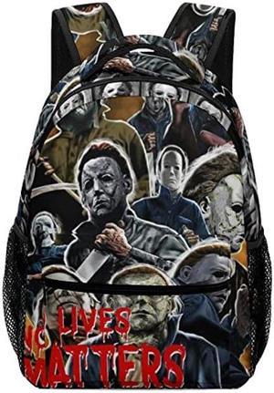 Unisex Backpack Michael Halloween Myers Bag Portable Daypack Fashion Travel Bag Classical Basic Briefcase Laptop Bag