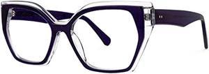 Zeelool Vintage Cat Eye Blue Light Blocking Glasses for Women Smoaks ZJGA444418-03 Purple