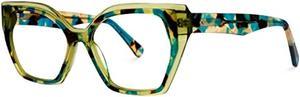 Zeelool Vintage Cat Eye Blue Light Blocking Glasses for Women Smoaks ZJGA444418-04 Green