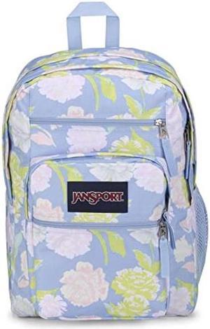 JanSport Cool Student 15-Inch Laptop Backpack - Classic School Bag, One Size,  Purple Petals 