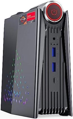 [Gaming PC] Ryzen Mini PC, AMD Ryzen 7 5800U(up to 4.4Ghz) 16GB DDR4 512GB NVME SSD Mini Desktop Computer,11 Pro Mini Computers [WiFi6/BT5.2] [4K UHD/RGB Lights/3 Adjustable Mode PC Gaming]