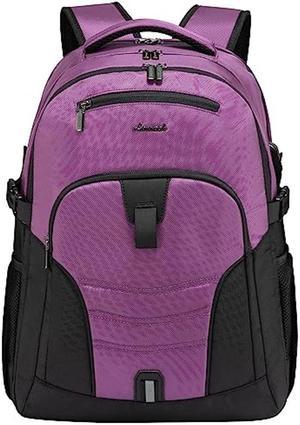 Mogplof Lunch Backpack, Backpack Lunch Bag for Women, 15.6 Inch Lunchbox  Backpack with USB and RFID Pockets, Water-resistant Backpack with Lunch