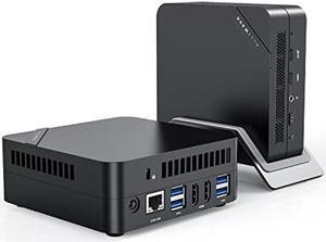 MINISFORUM EliteMini HX90 Mini PC AMD Ryzen 9 5900HX Desktop Computer, DDR4  32GB+512GB SSD, 2.5Gbps LAN, 2X HDMI & 2X DP 4K@60Hz Outputs, 2X HDD Slot