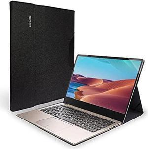 Shellman Case Cover Compatible with 16 Inch Lenovo Yoga 16s 2022  Yoga 7i 2 in 1  IdeaPad Slim 7 Pro LaptopPU Leather Slim Protective Hard Shell Case AccessoriesS016Black