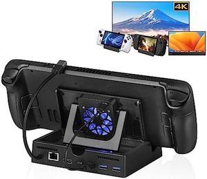 ROG Ally Docking Station 3 Monitors with 2 Steam Deck Fan,11 in 1 Triple  Monitor Docking Station for Asus Rog Ally Dock Nintendo Switch Docking