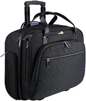 Rolling Laptop Bag, Matein 17 inch Wheeled Briefcase for Men Women, Waterproof