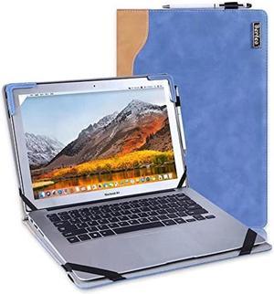 Berfea Laptop Case Compatible with LG Gram 156 inch Laptop PU Leather Protective Shell Stand Hard Case Cover Pouch