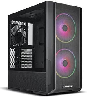 LIAN LI LANCOOL 216 E-ATX PC Case, Airflow Focus RGB Gaming Computer Case with All-Around Mesh Panels, 2x160mm & 1x140mm PWM Fans Pre-Installed and Innovative Rear PCIe Fan Bracket Chassis (Black)