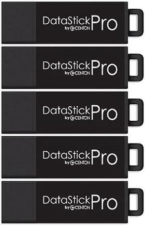 Centon DataStick Pro USB 3.0 Flash Drive 128GB x 5, Black (S1-U3P6-128G-5B)